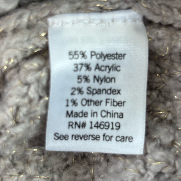 LC Lauren Conrad Taupe Ruffled Sweater - Picture 5 of 6